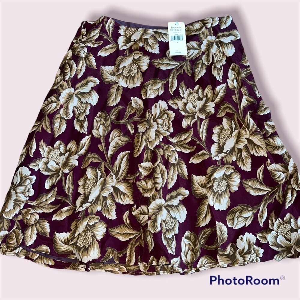 NWT vintage banana republic pleated skirt